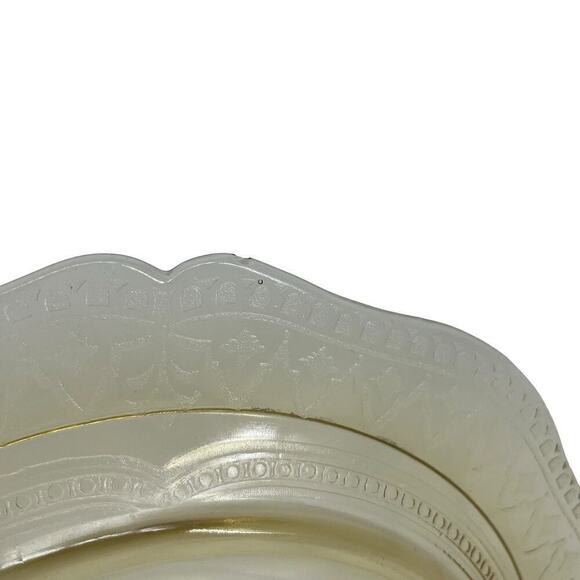 Vintage Federal Patrician Spoke Set of 3 Dinner Plates Amber Depression Glass - Picture 6 of 6